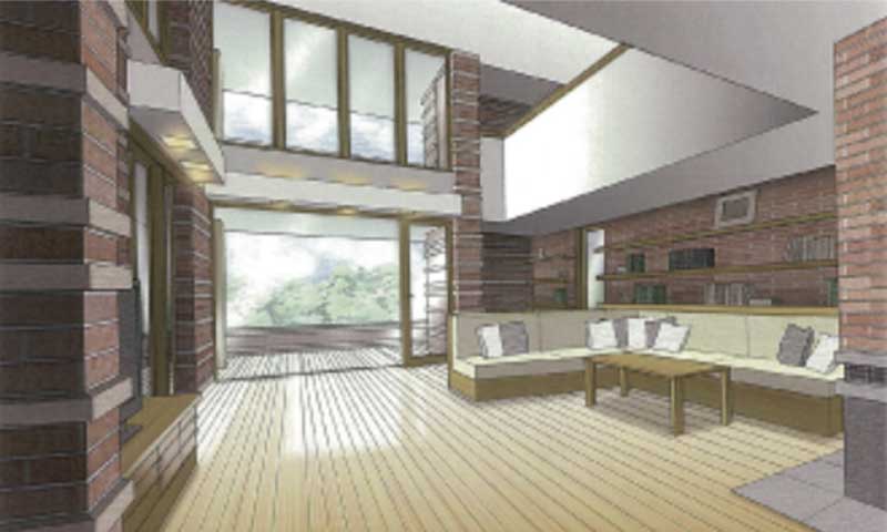 間仕切りの無い大空間